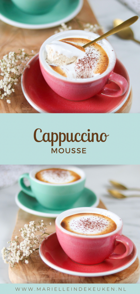 Cappuccino mouse dessert
